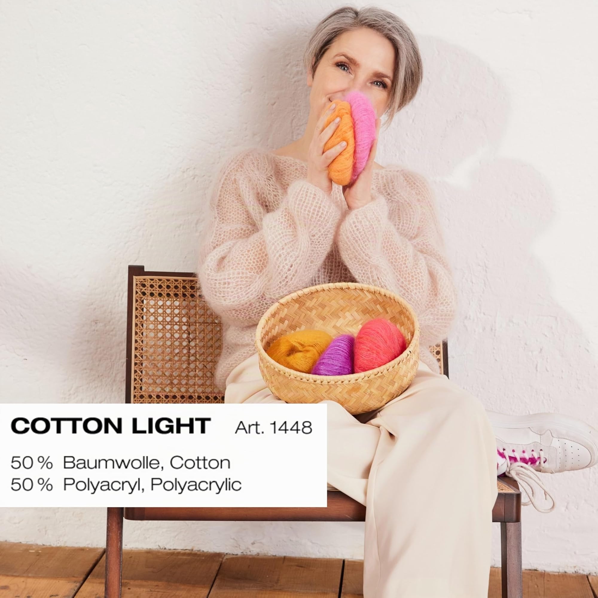 lana-grossa-cotton-light-handstrickgarn-50g-123m-fb-20-baumwollmischung-50-baumw image 2