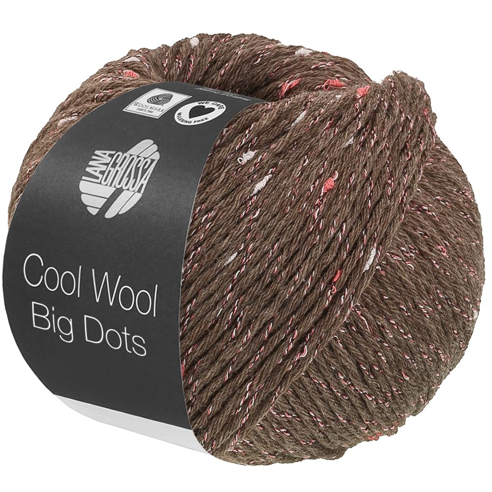 lana-grossa-cool-wool-big-dots-handstrickgarn-50g-125m-fb-108-merino-mit-tweedno image 3