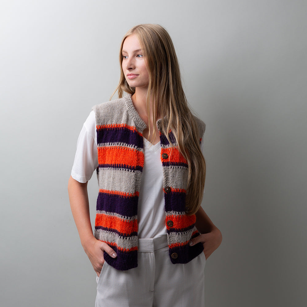 pascuali-strickanleitung-slipped-color-vest-slip-strick-weste-mit-streifen image 1