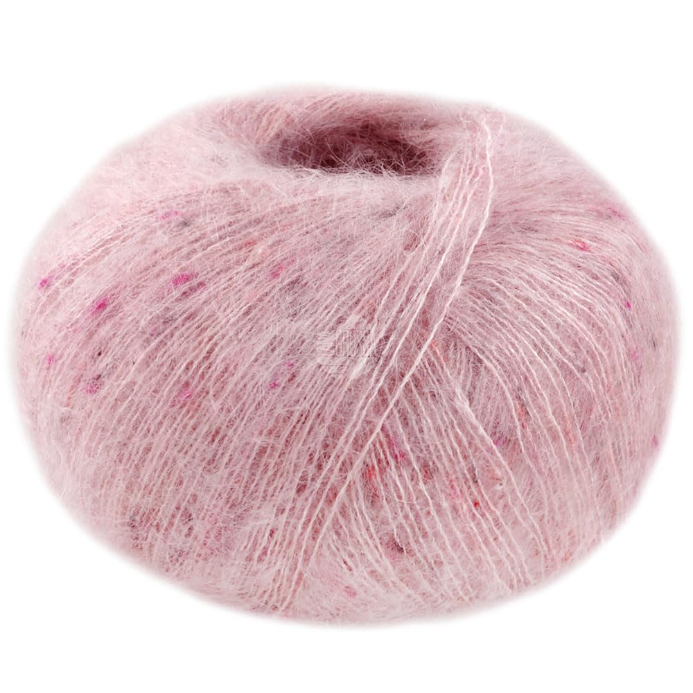 lana-grossa-natural-superkid-tweed-lace-garn-fb-629-25g-200m-60-superkid-mohair- image 1