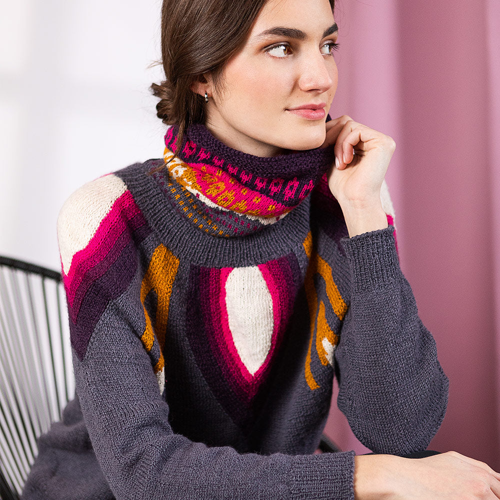 pascuali-strickanleitung-cowl-orchideja-loop-mit-jacquardmuster image 2