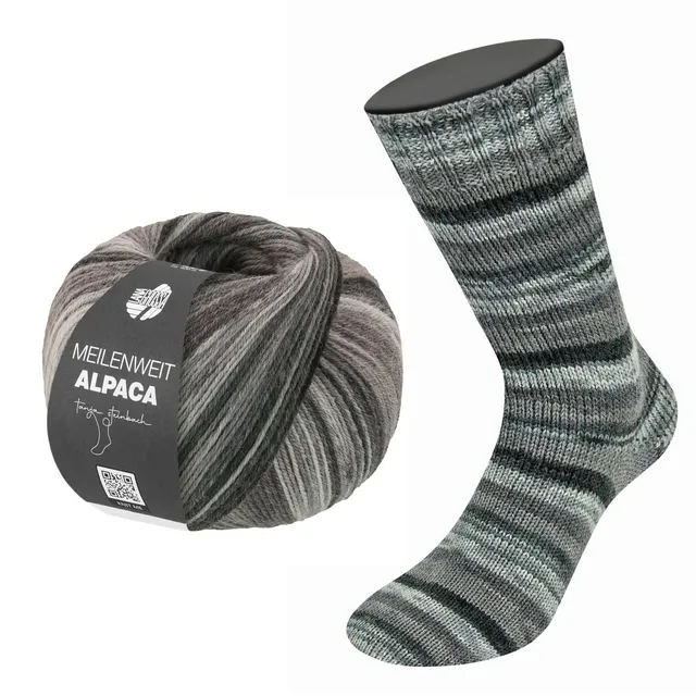 lana-grossa-meilenweit-100-alpaca-mix-sockengarn-100g-420m-fb-2302 image 1