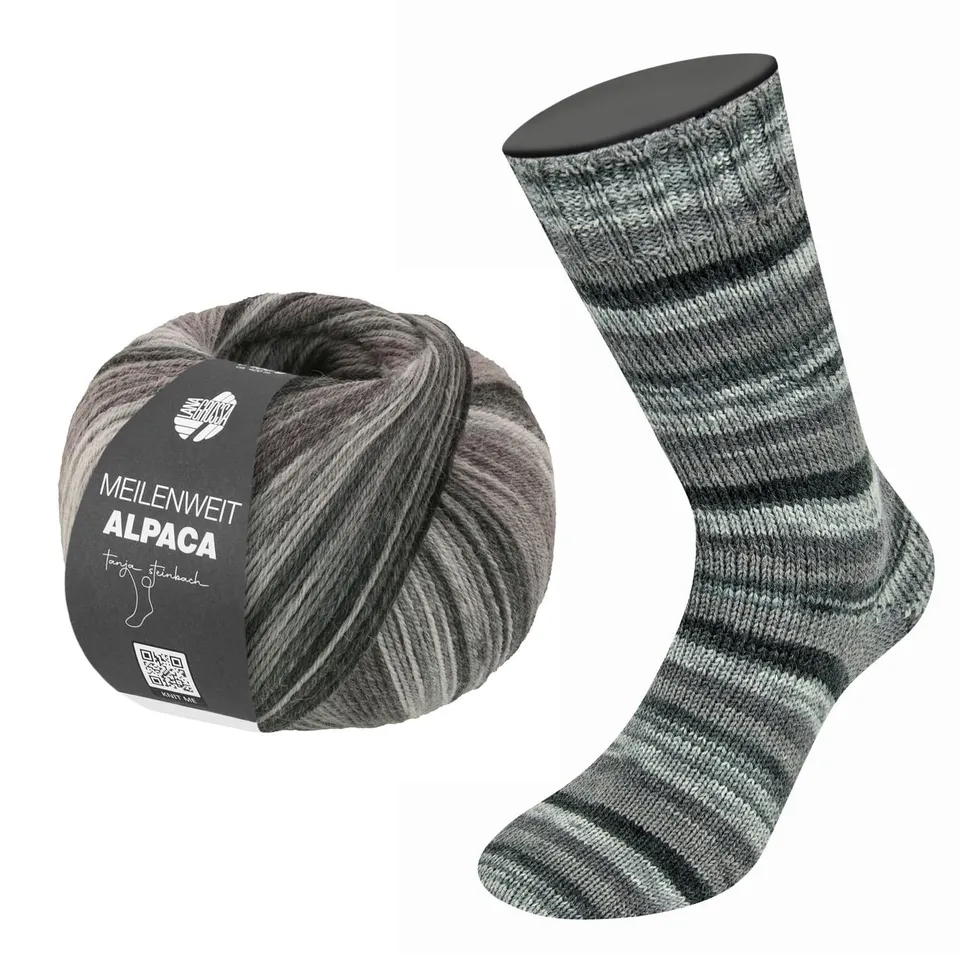 lana-grossa-meilenweit-100-alpaca-mix-sockengarn-100g-420m-fb-2302 image 1