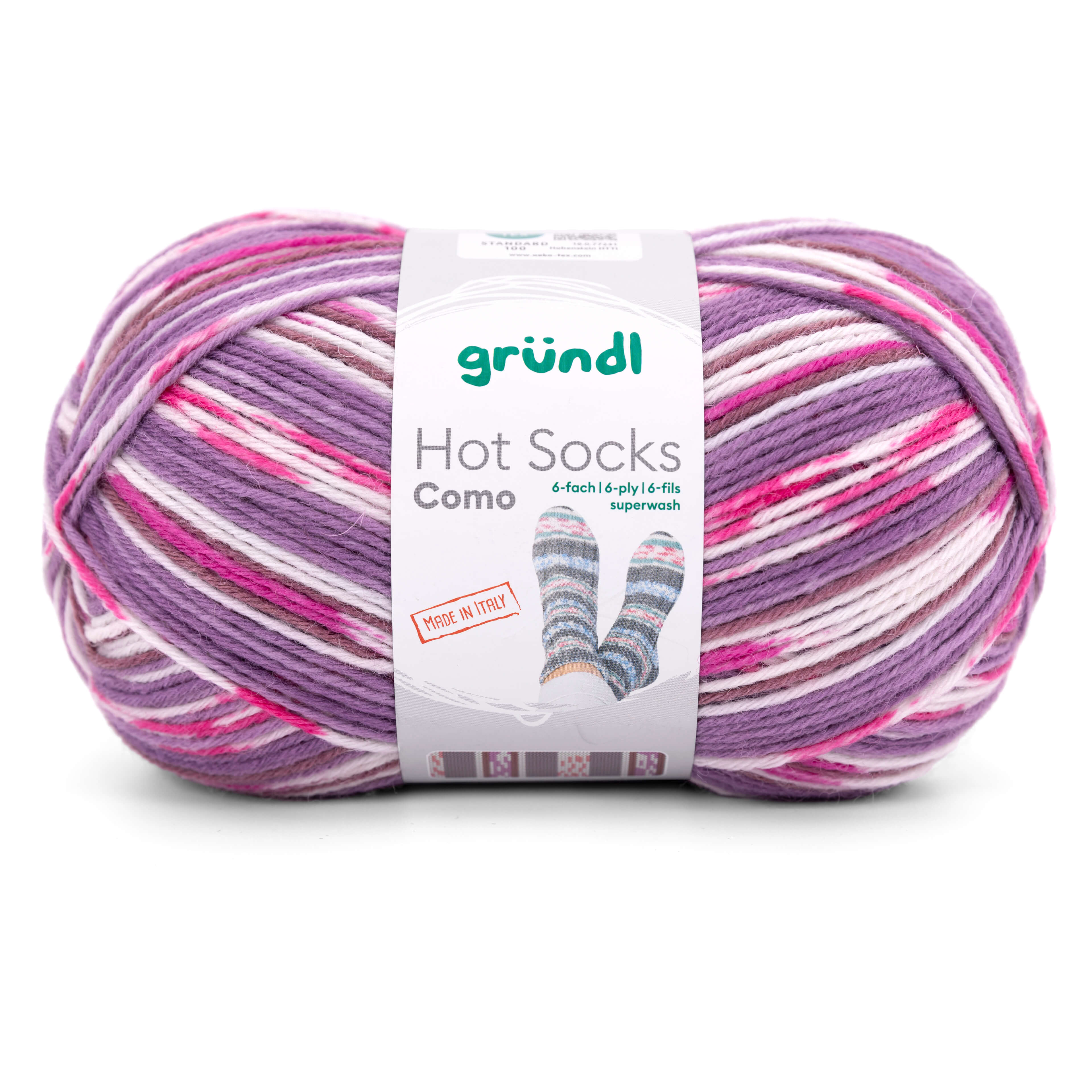 gr-ndl-hot-socks-como-6-fach-sockenwolle-mit-muster image 2