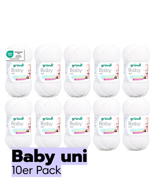 gr-ndl-baby-uni-10er-pack-weiches-babygarn-f-r-babydecke-strampler image 1