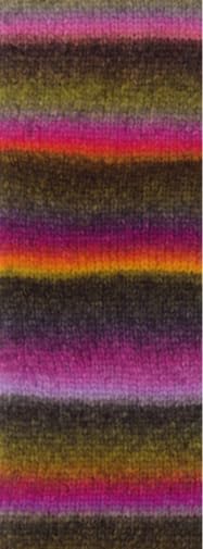 lana-grossa-bomba-02-rosa-pink-koralle-brombeer-grau-merino-effektgarn-290m-100g image 3