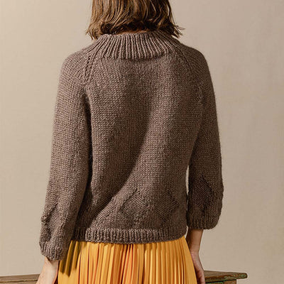 pascuali-pullover-belva-strickanleitung-stehkragen-rautenmuster image 3
