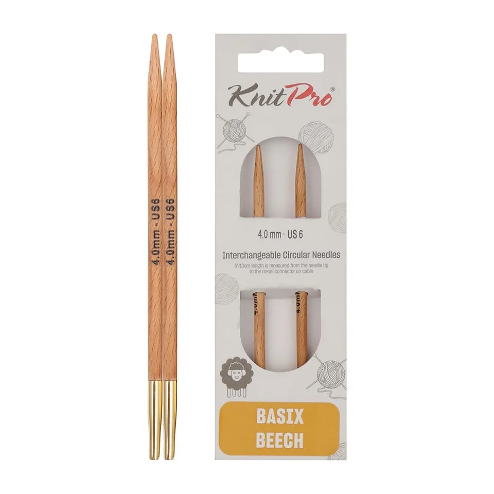 knitpro-basix-beech-austauschbare-nadelspitzen-4-10cm-4mm image 1