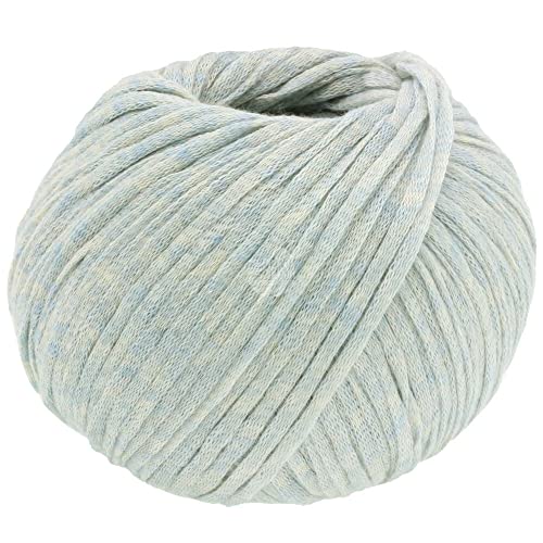 lana-grossa-cotton-m-lange-garn-farbe-18-eisblau-50-g image 2