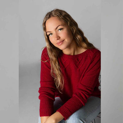 pascuali-strickanleitung-peggy-sweater-rundhals-pullover-mit-fledermaus-rmeln-un image 2
