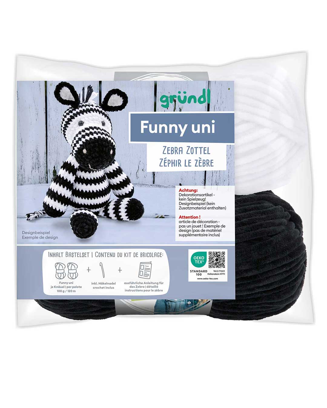 gr-ndl-funny-uni-h-kelset-zebra-zottel-ca-30-cm image 1