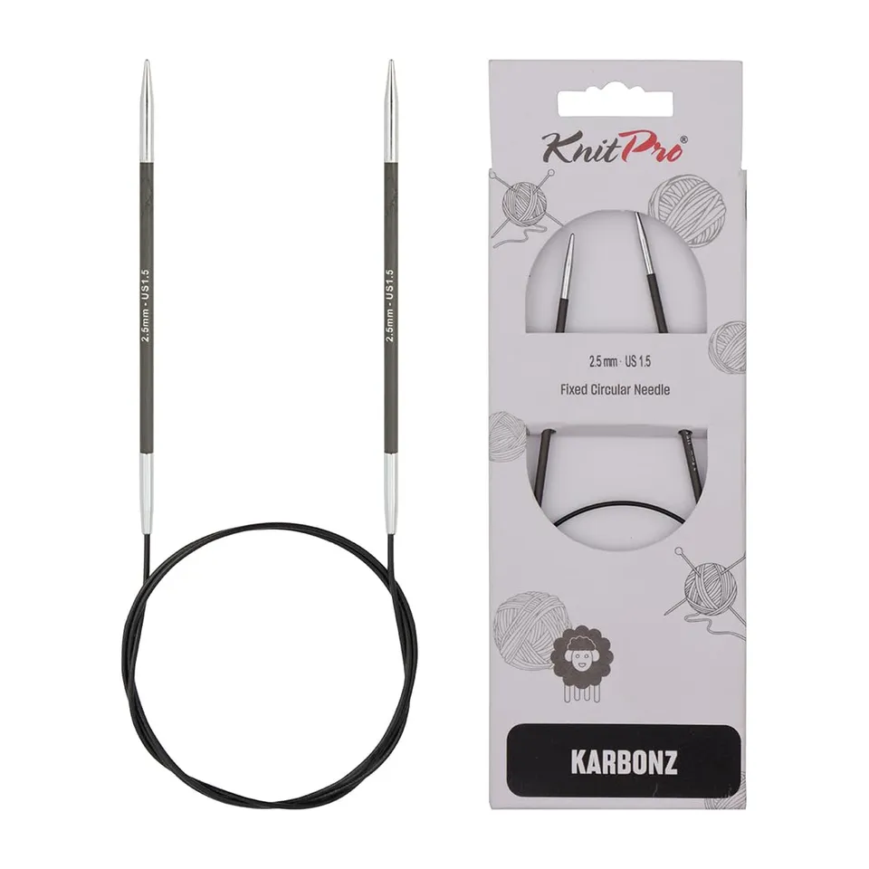 knitpro-karbonz-rundstricknadel-60cm-24-2-5mm image 1