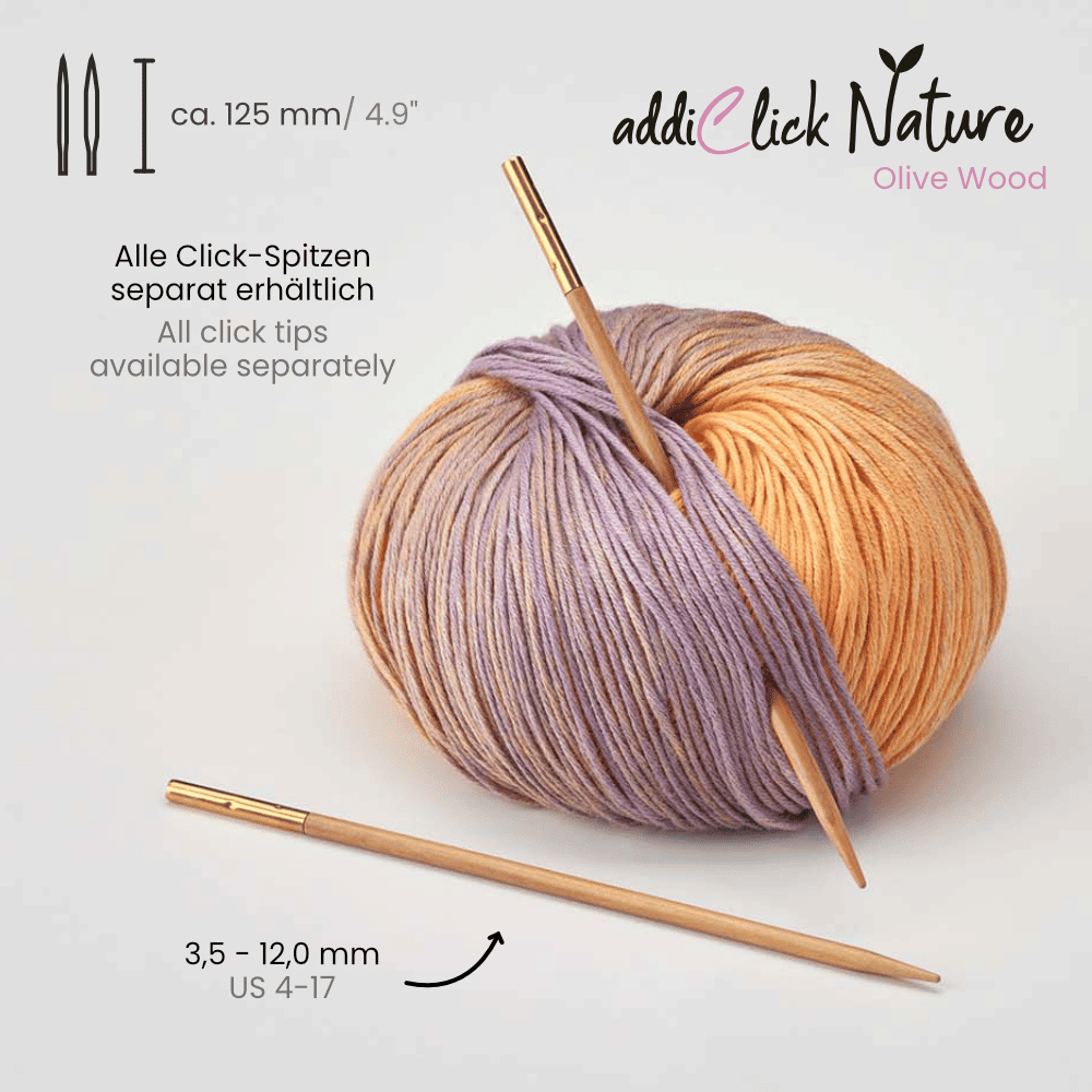 addi-addiclick-nature-olive-wood-spitzen-125-mm-auswechselbare-stricknadeln image 3