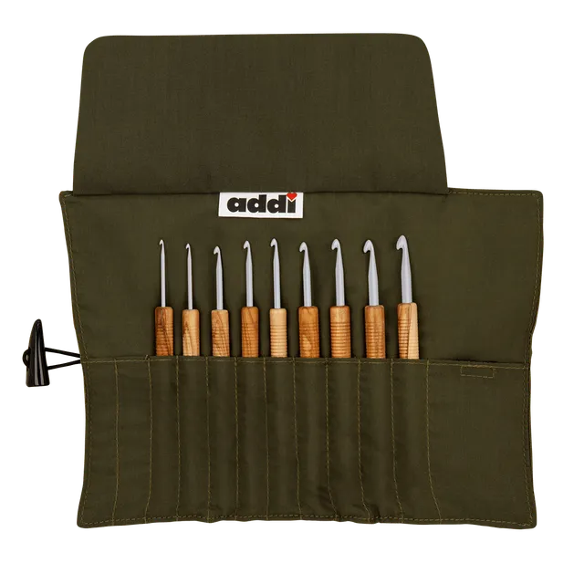 addi-addiwrap-olive-wood-h-kelnadel-set-9-teilig-2-6-mm image 1