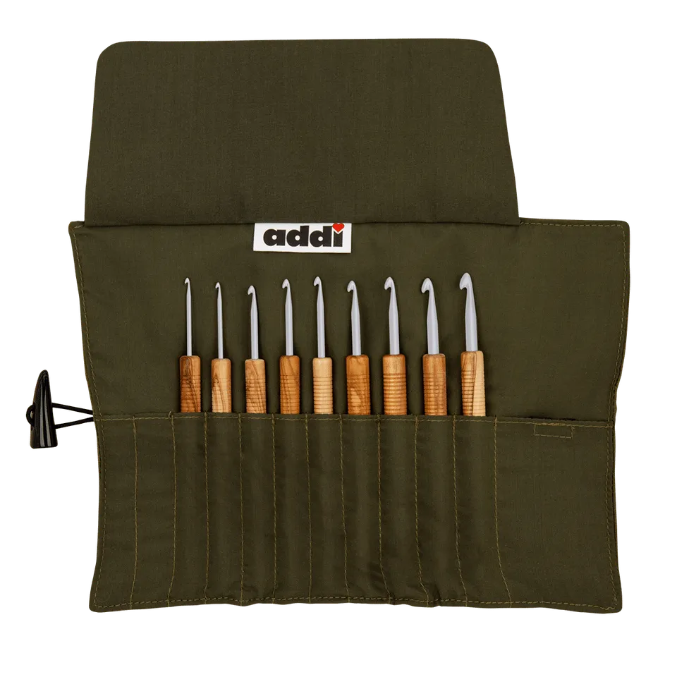 addi-addiwrap-olive-wood-h-kelnadel-set-9-teilig-2-6-mm image 1