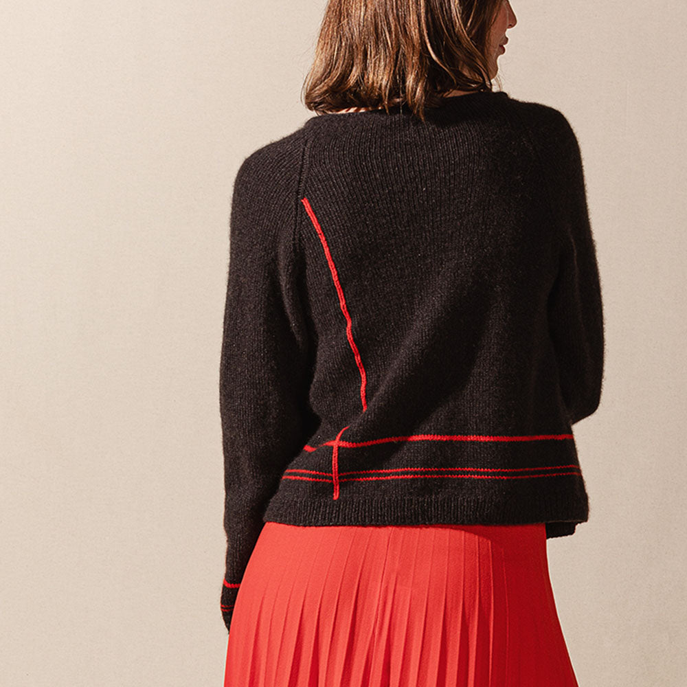 pascuali-jacke-nara-strickanleitung-mit-v-ausschnitt-und-karomuster image 3