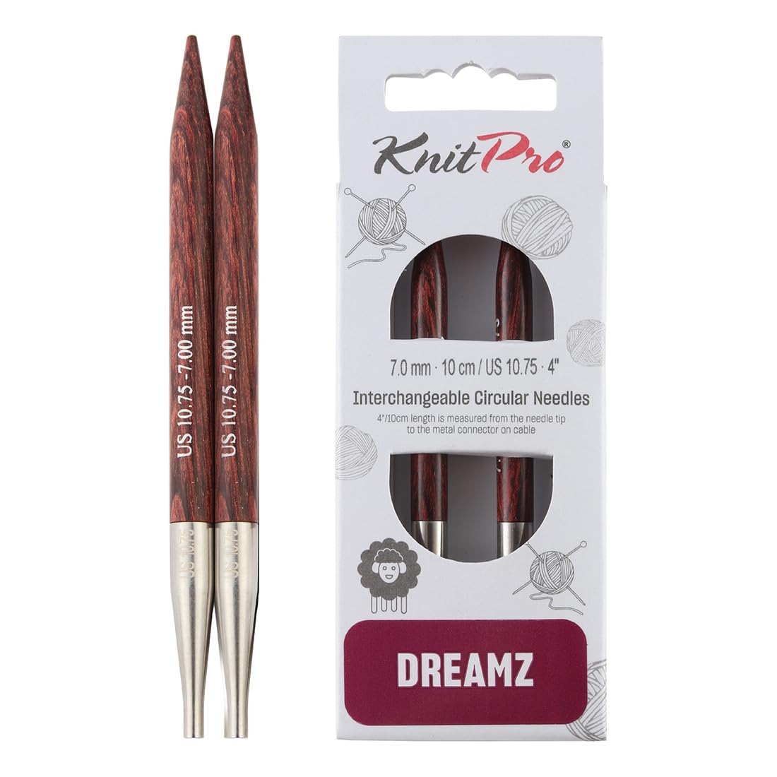 knitpro-dreamz-austauschbare-nadelspitzen-4-10cm-7-mm-birkenholz image 1