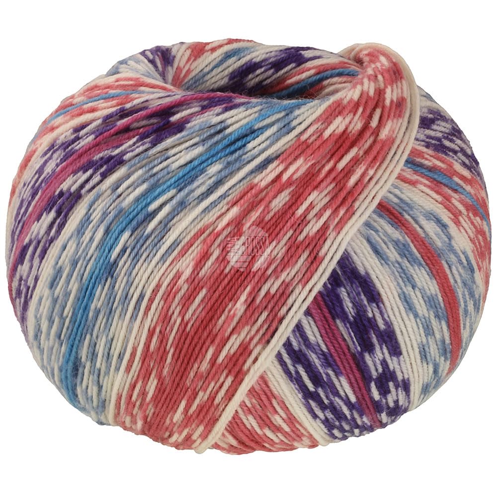 lana-grossa-meilenweit-100g-cashmere-mezzo-sockengarn-4206-dunkelblau-pink-ecru image 3