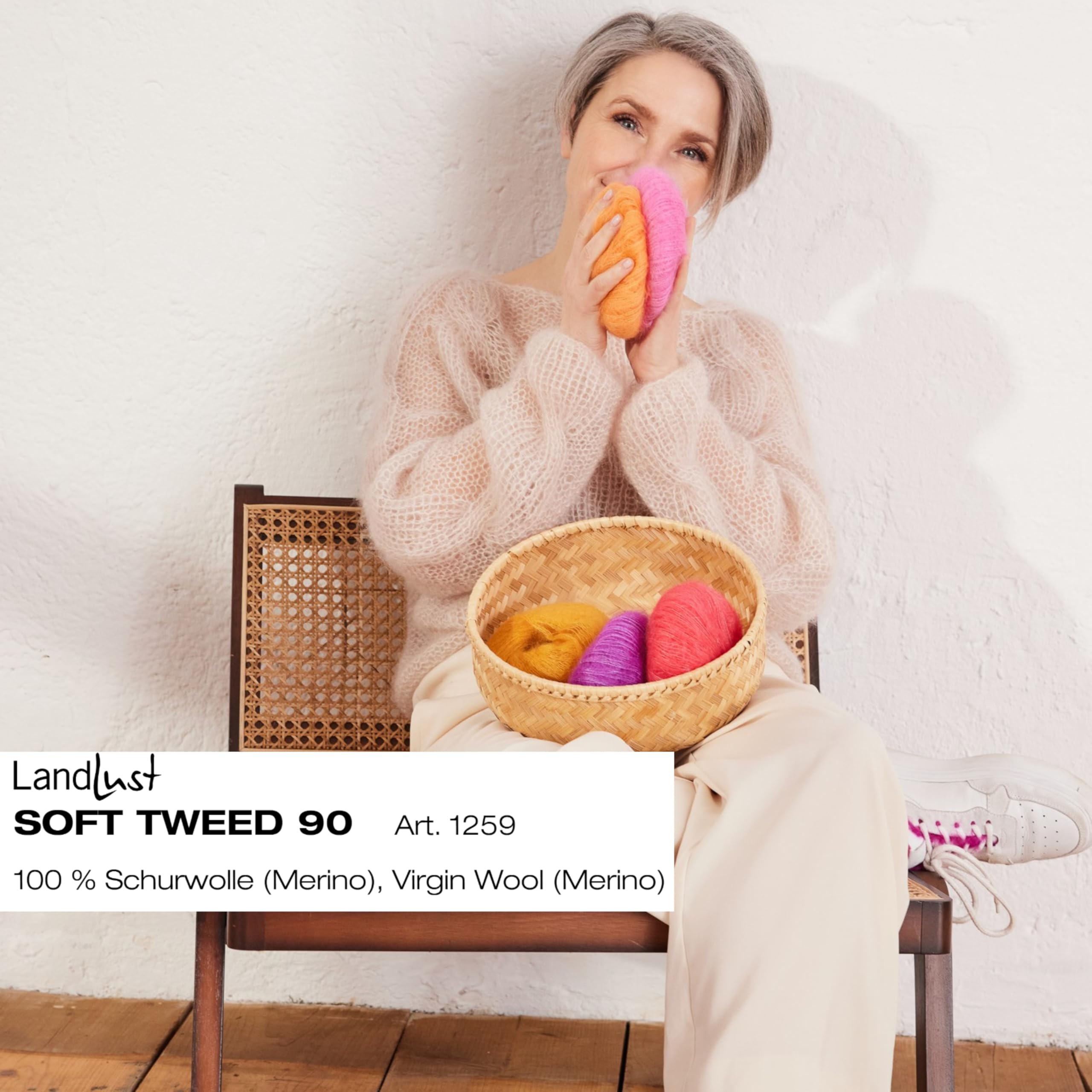 lana-grossa-landlust-soft-tweed-90-tweedgarn-100-merinowolle-50g-90m-fb21 image 2