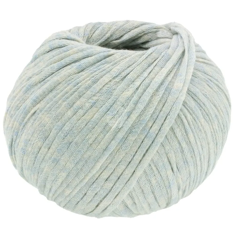 lana-grossa-cotton-m-lange-garn-farbe-18-eisblau-50-g image 1