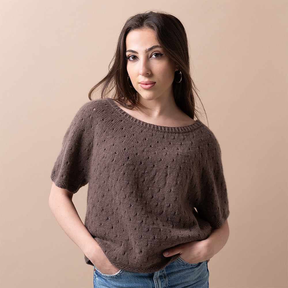 pascuali-strickanleitung-shirt-ajour-stitch-kurzschnitt-top-down-pdf-download image 1