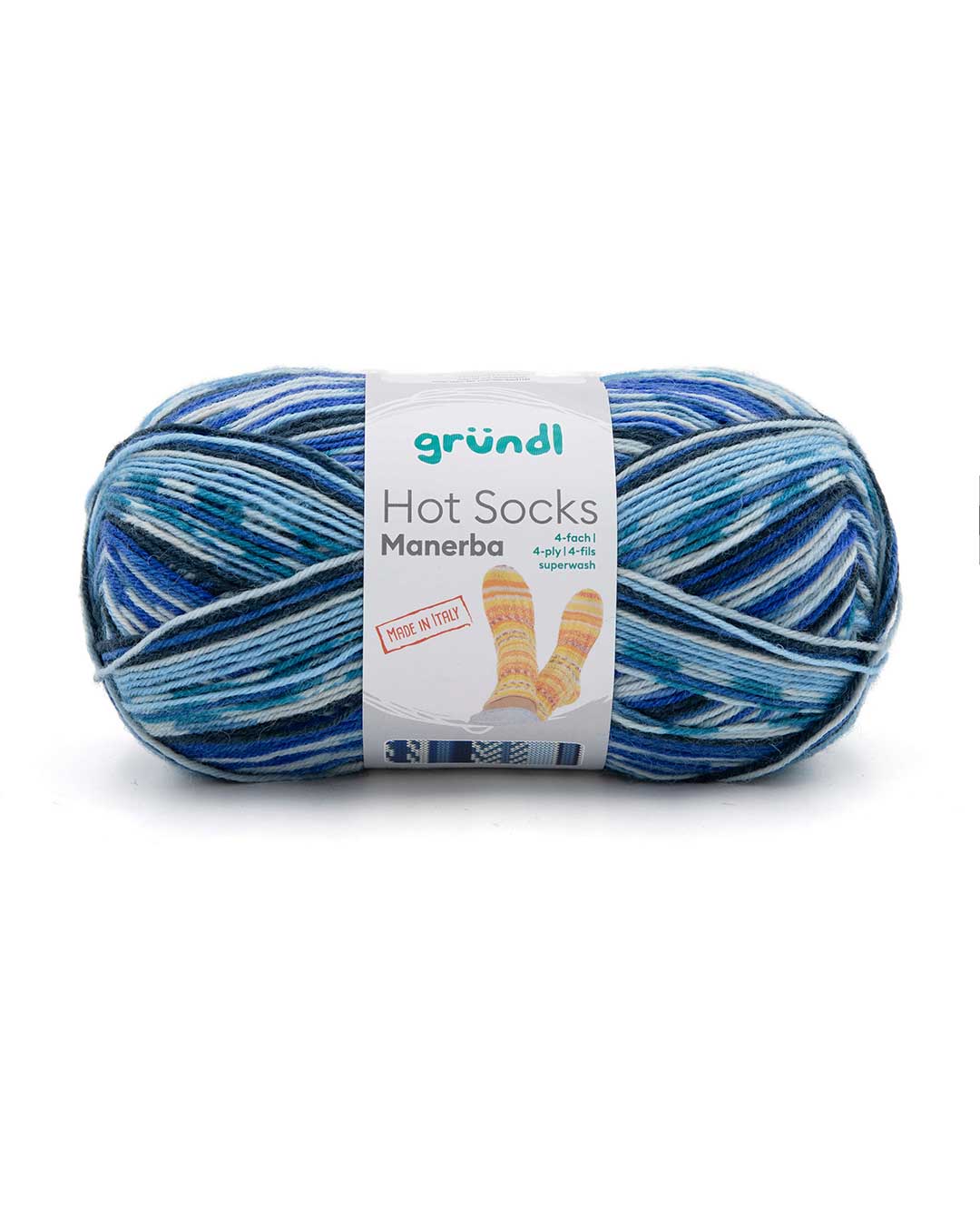 gr-ndl-hot-socks-manerba-4-fach-sockenwolle-mit-farbeffekt image 1