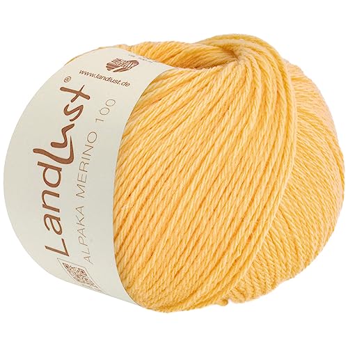 lana-grossa-landlust-alpaka-merino-100-337-gelb-strickwolle image 2
