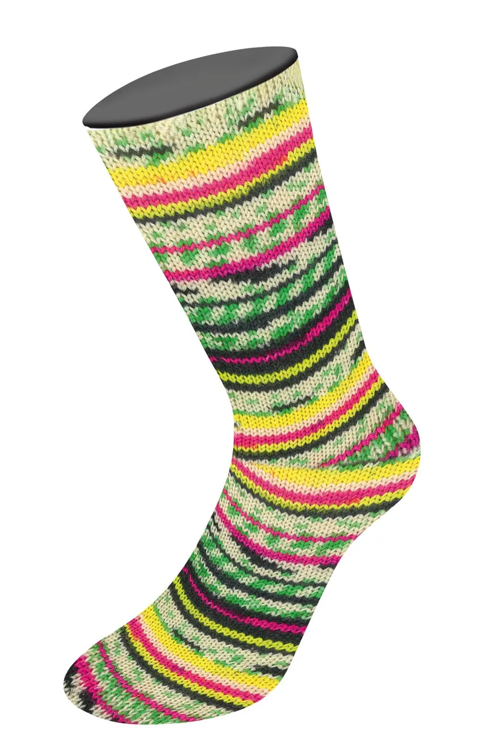 lana-grossa-meilenweit-6-fach-150g-spezial-print-9667-disco-sockenwolle image 1