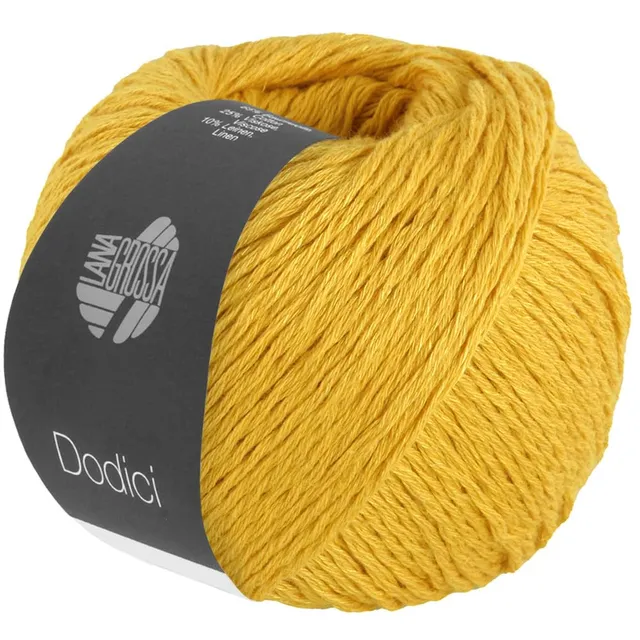 lana-grossa-dodici-27-safrangelb-baumwollmischgarn-50-g-110-m image 1