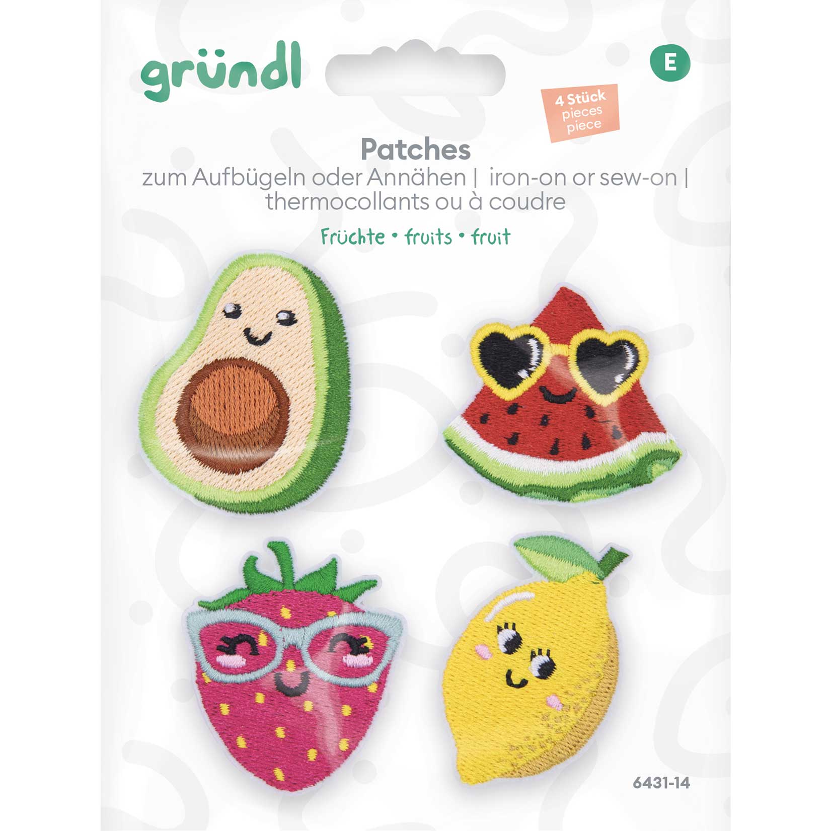 gr-ndl-patches-fruits-zum-aufb-geln-4er-set-ca-4x4-cm image 2