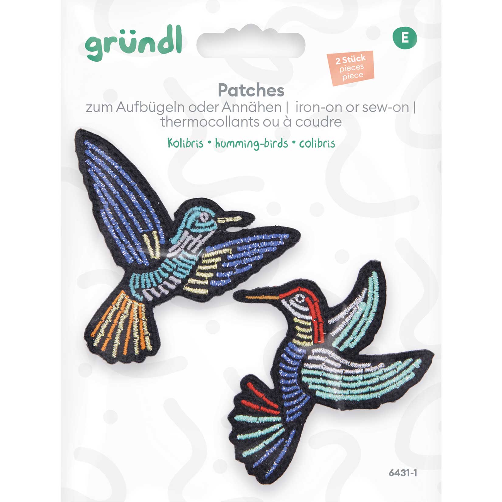 gr-ndl-patches-kolibris-zum-aufb-geln-2-b-gelflicken-6-x-6-cm image 2