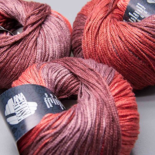 lana-grossa-linarte-color-degrade-204-erdbeerrot-bordeaux-weinrot-sommergarn-50g image 4