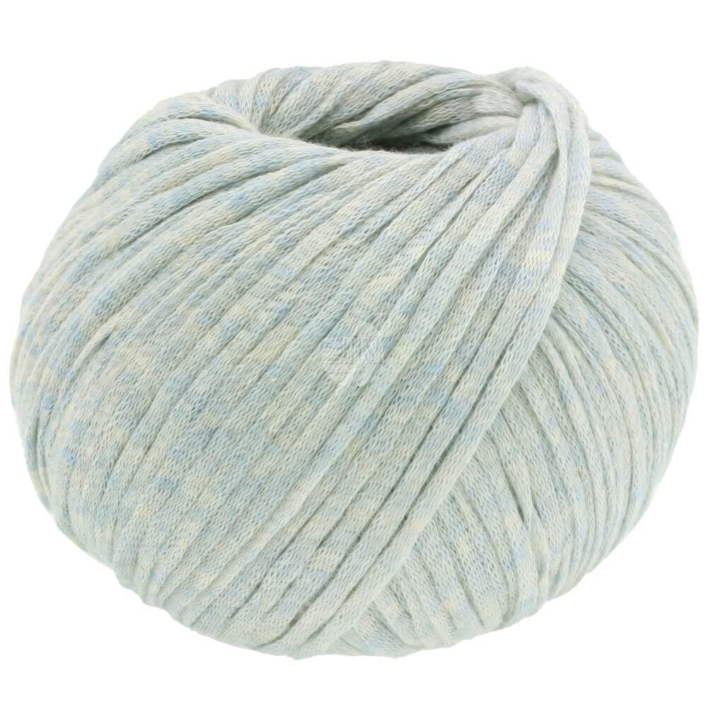 lana-grossa-cotton-m-lange-garn-farbe-18-eisblau-50-g image 1