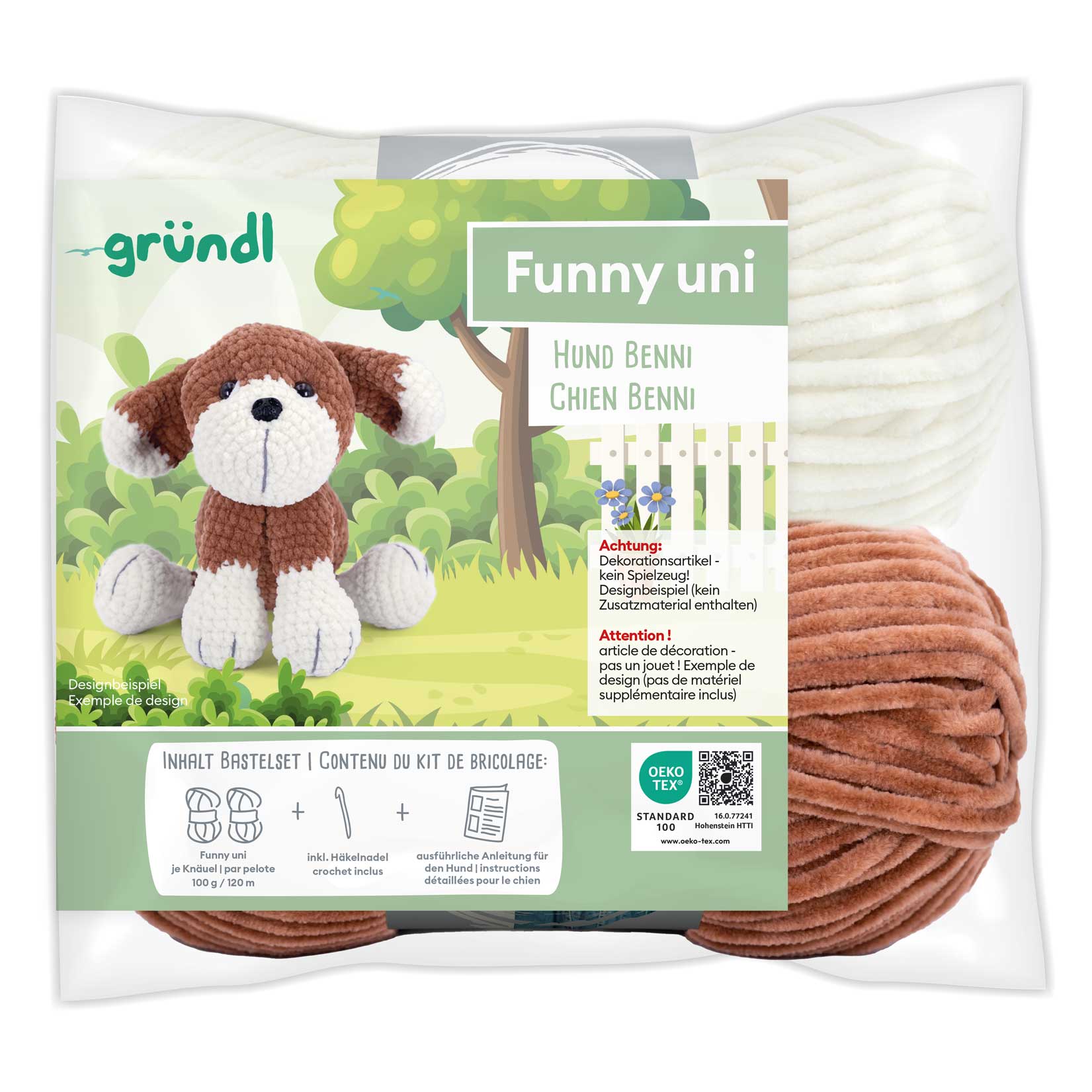 gr-ndl-funny-uni-h-kelset-hund-benni-amigurumi-set-mit-chenillegarn image 2