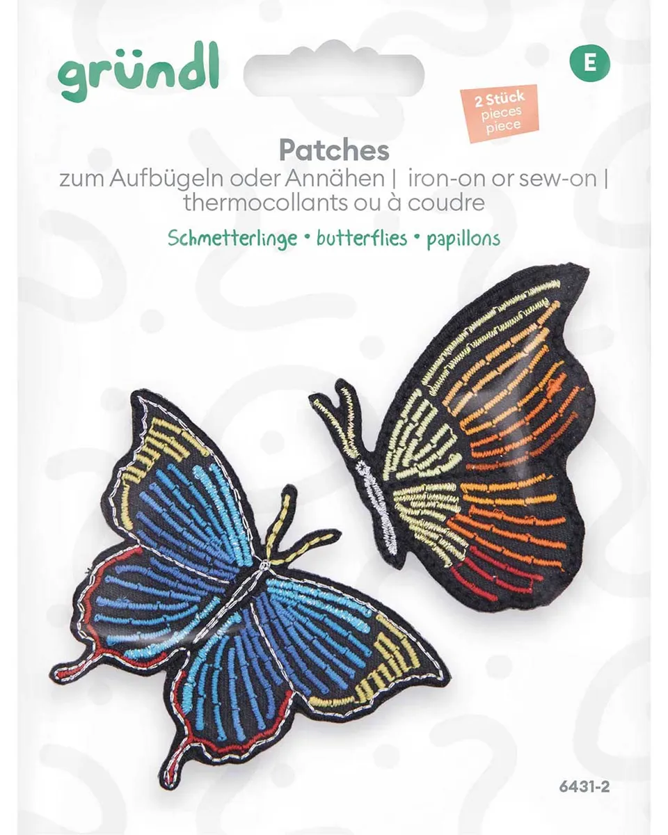 gr-ndl-patches-zum-aufb-geln-schmetterlinge-2er-set-b-gelbilder image 1