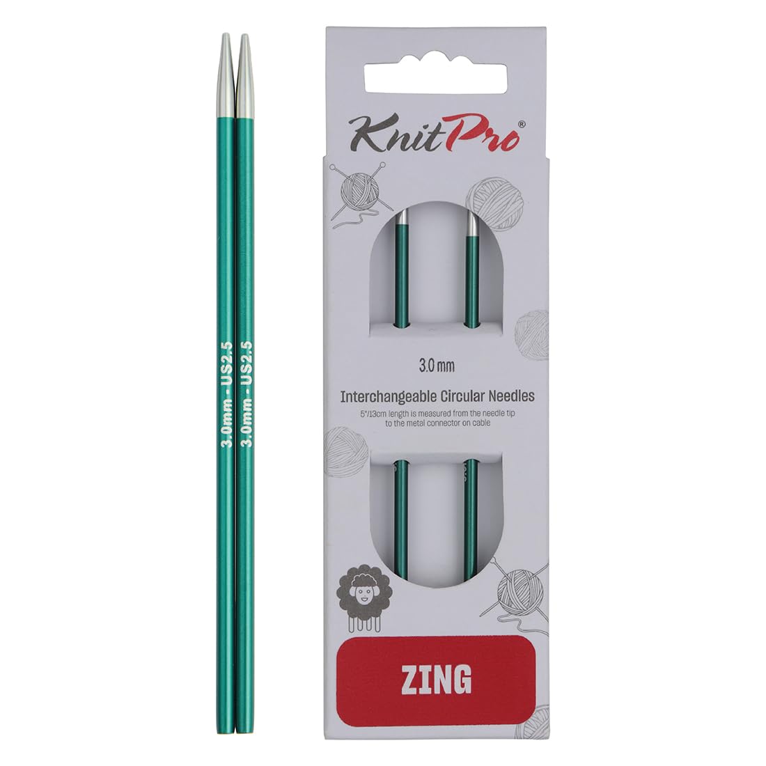 knitpro-zing-austauschbare-rundnadeln-5-13-cm-3-0-mm-aluminium-farbcodiert image 1