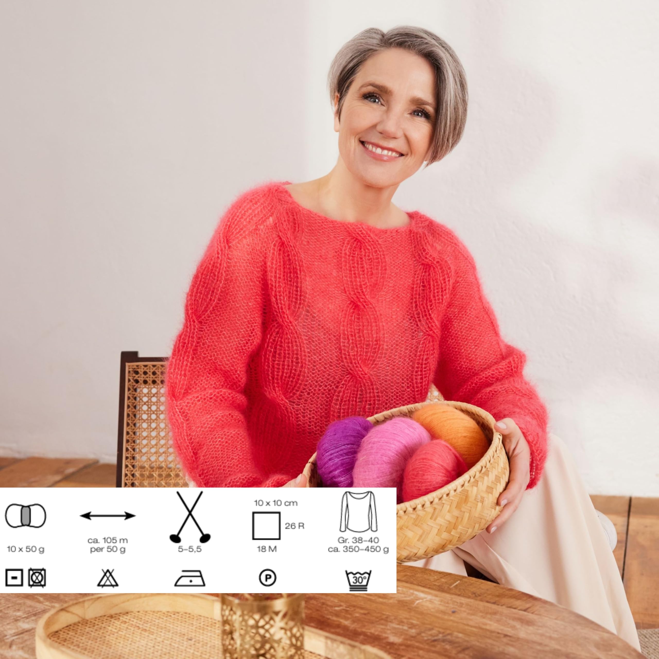 lana-grossa-corallo-fb-4-netzgarn-100g-105m-70-baumwolle-30-schurwolle image 3