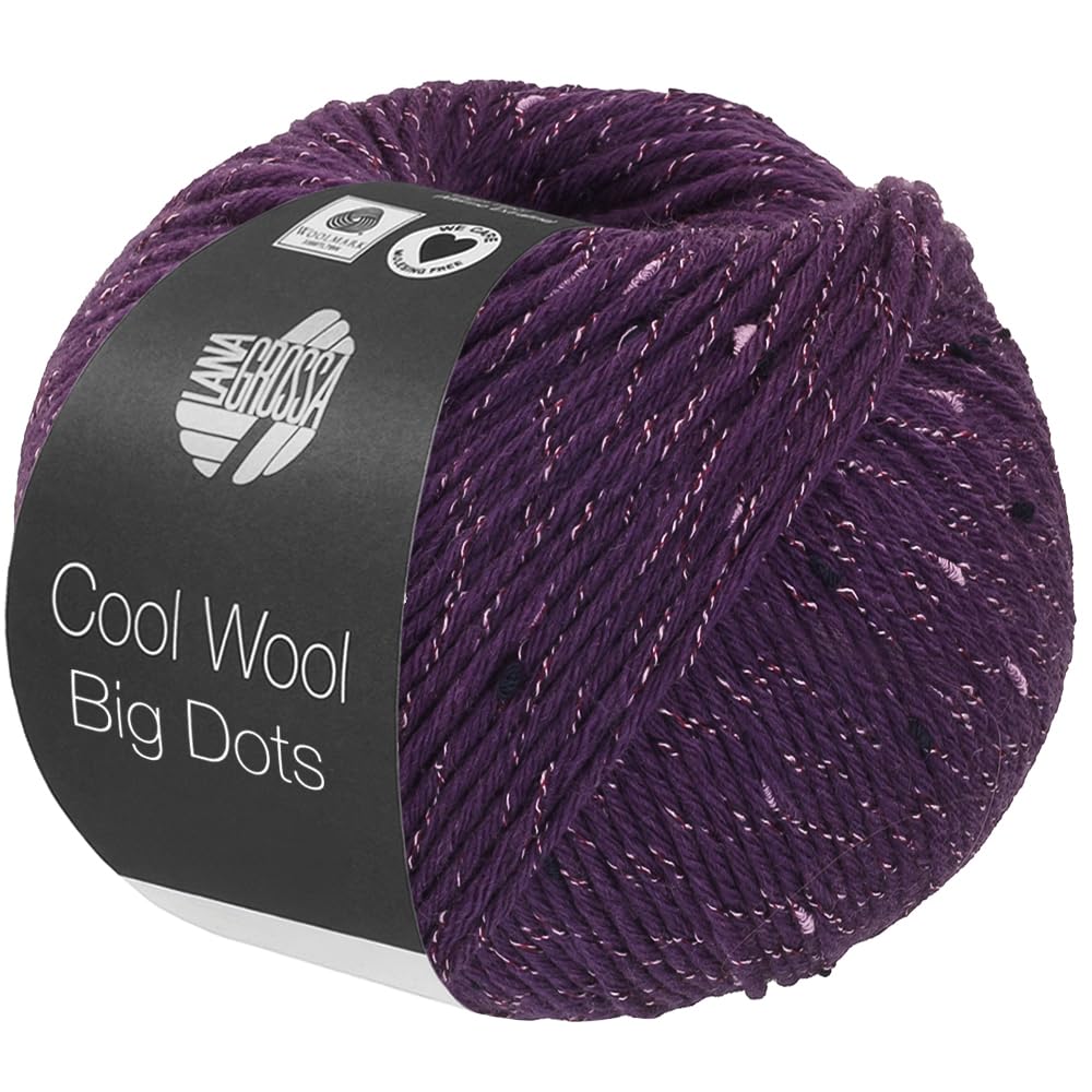 lana-grossa-cool-wool-big-dots-handstrickgarn-50g-125m-fb-108-merino-mit-tweedno image 8
