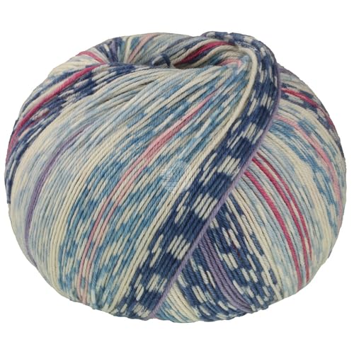 lana-grossa-meilenweit-100g-cashmere-mezzo-sockengarn-4206-dunkelblau-pink-ecru image 7