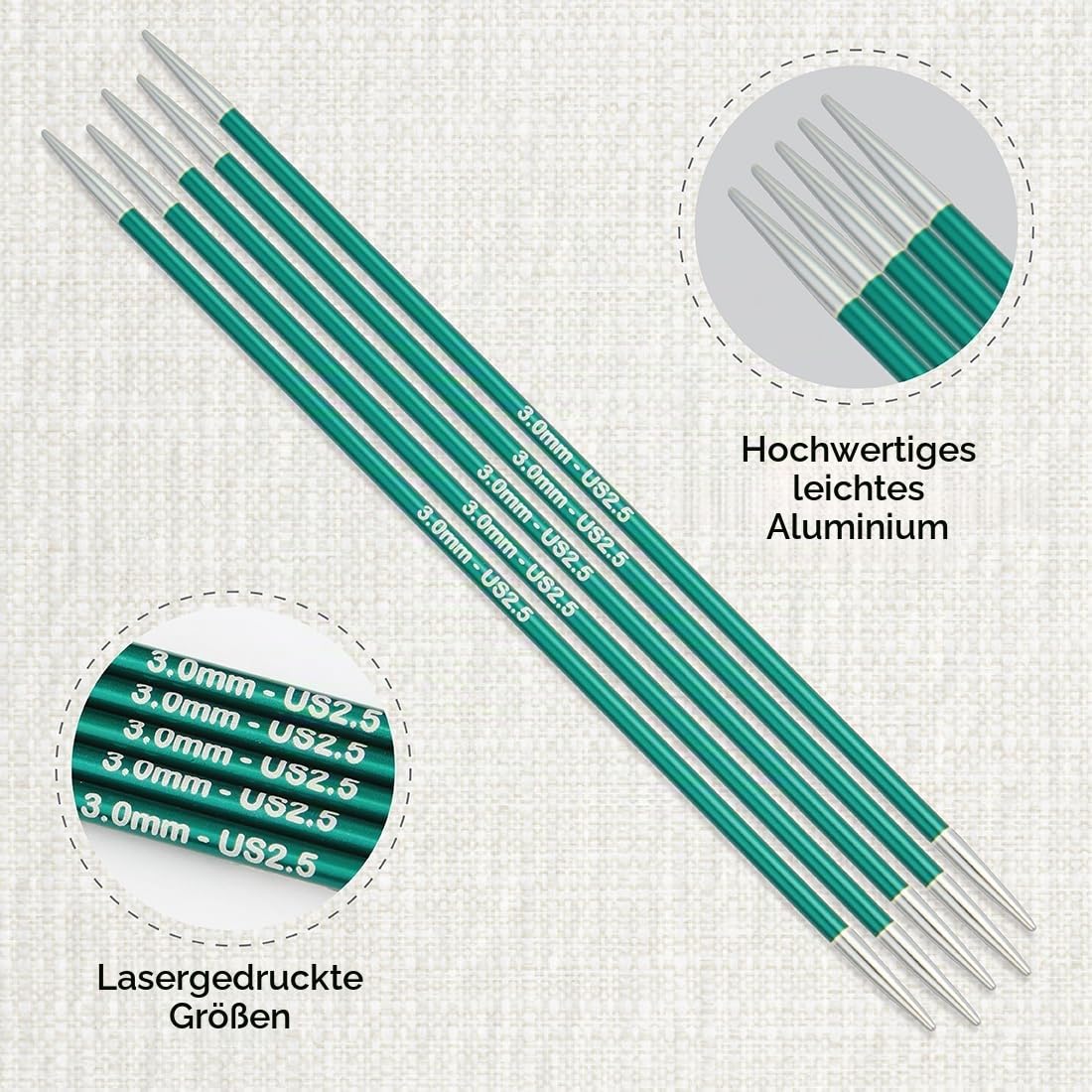 knitpro-zing-nadelspiele-15-cm-3-0-mm-aluminium-sockenstricknadeln image 2
