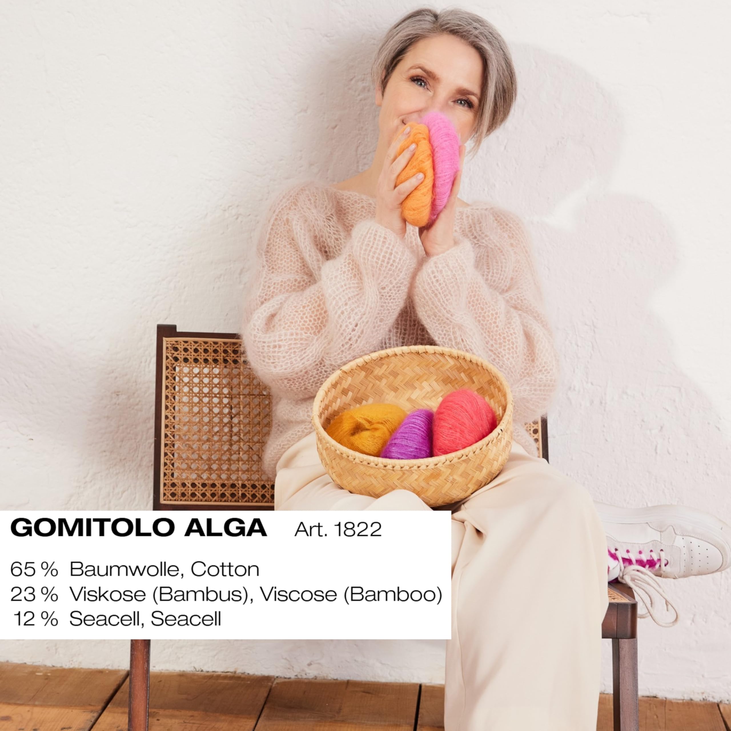 lana-grossa-gomitolo-alga-baumwollmischgarn-100g-280m-fb-2023 image 2