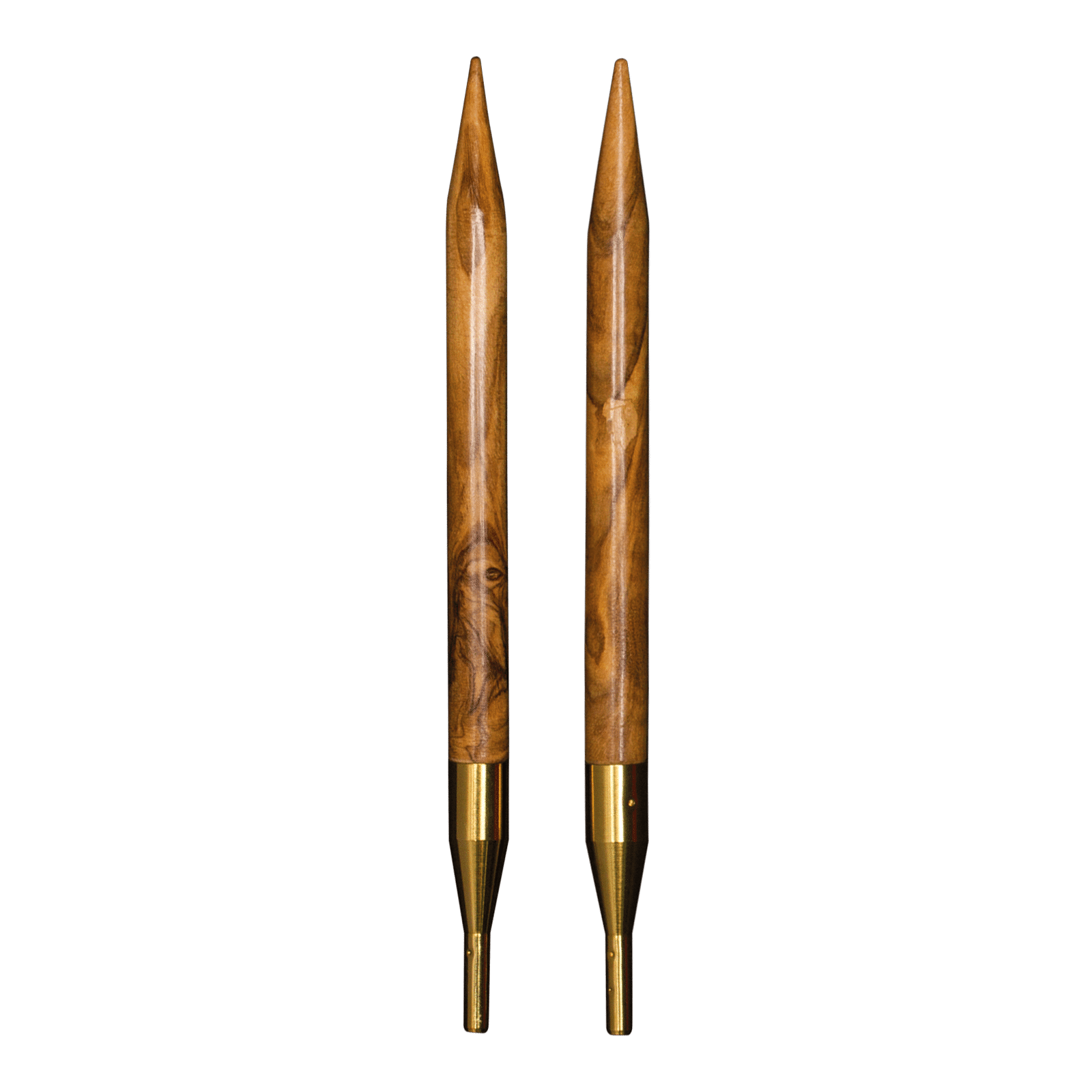 addi-addiclick-nature-olive-wood-spitzen-125-mm-auswechselbare-stricknadeln image 1
