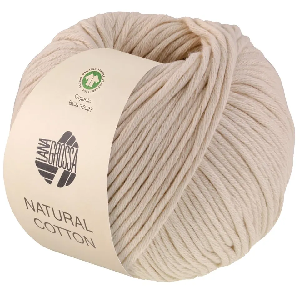 lana-grossa-natural-cotton-gots-bio-baumwollgarn-50g-80m-fb-18 image 1