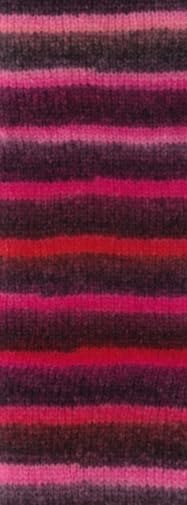 lana-grossa-bomba-02-rosa-pink-koralle-brombeer-grau-merino-effektgarn-290m-100g image 1