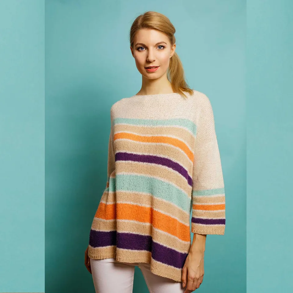 pascuali-jardineria-sweater-strickanleitung-sportlicher-3-4-arm-pullover-aus-sua image 1