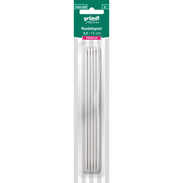gr-ndl-nadelspiel-premium-15-cm-aluminium-stricknadeln-2-5-3-0-3-5-mm image 1
