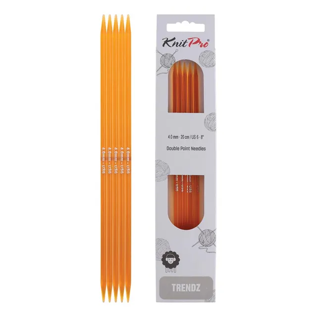 knitpro-trendz-doppelspitznadeln-acryl-20cm-4-0mm-mehrfarbig image 1