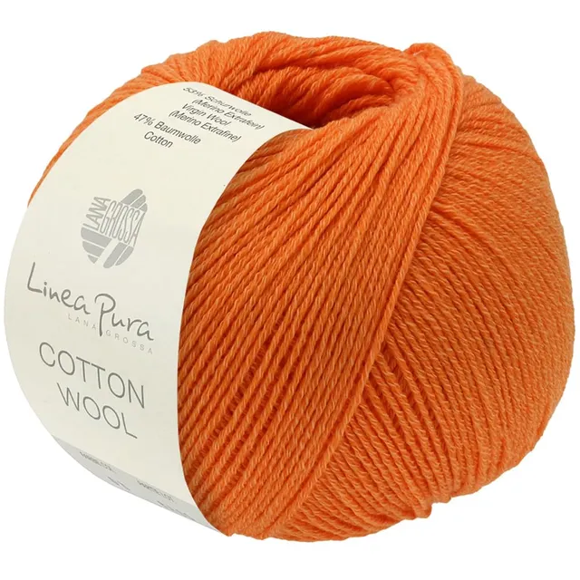 lana-grossa-cotton-wool-handstrickgarn-50g-195m-53-merino-47-baumwolle-fb-34 image 1