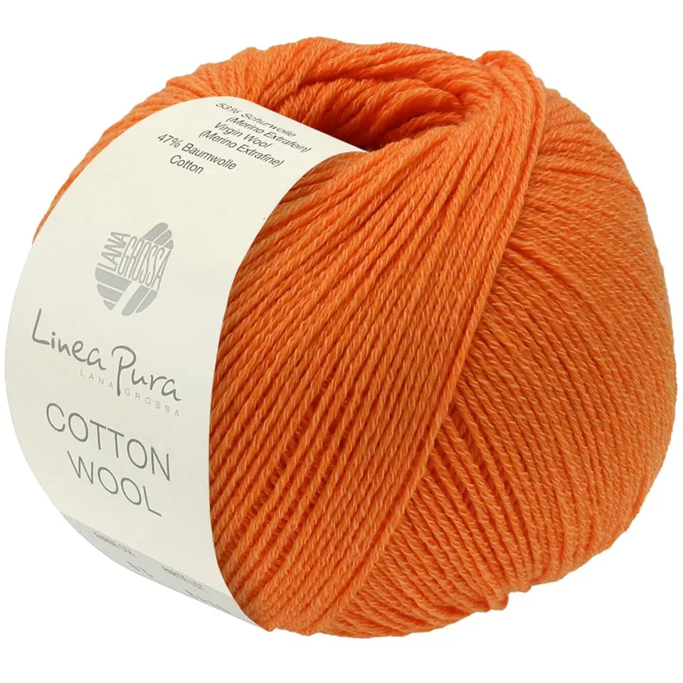 lana-grossa-cotton-wool-handstrickgarn-50g-195m-53-merino-47-baumwolle-fb-34 image 1