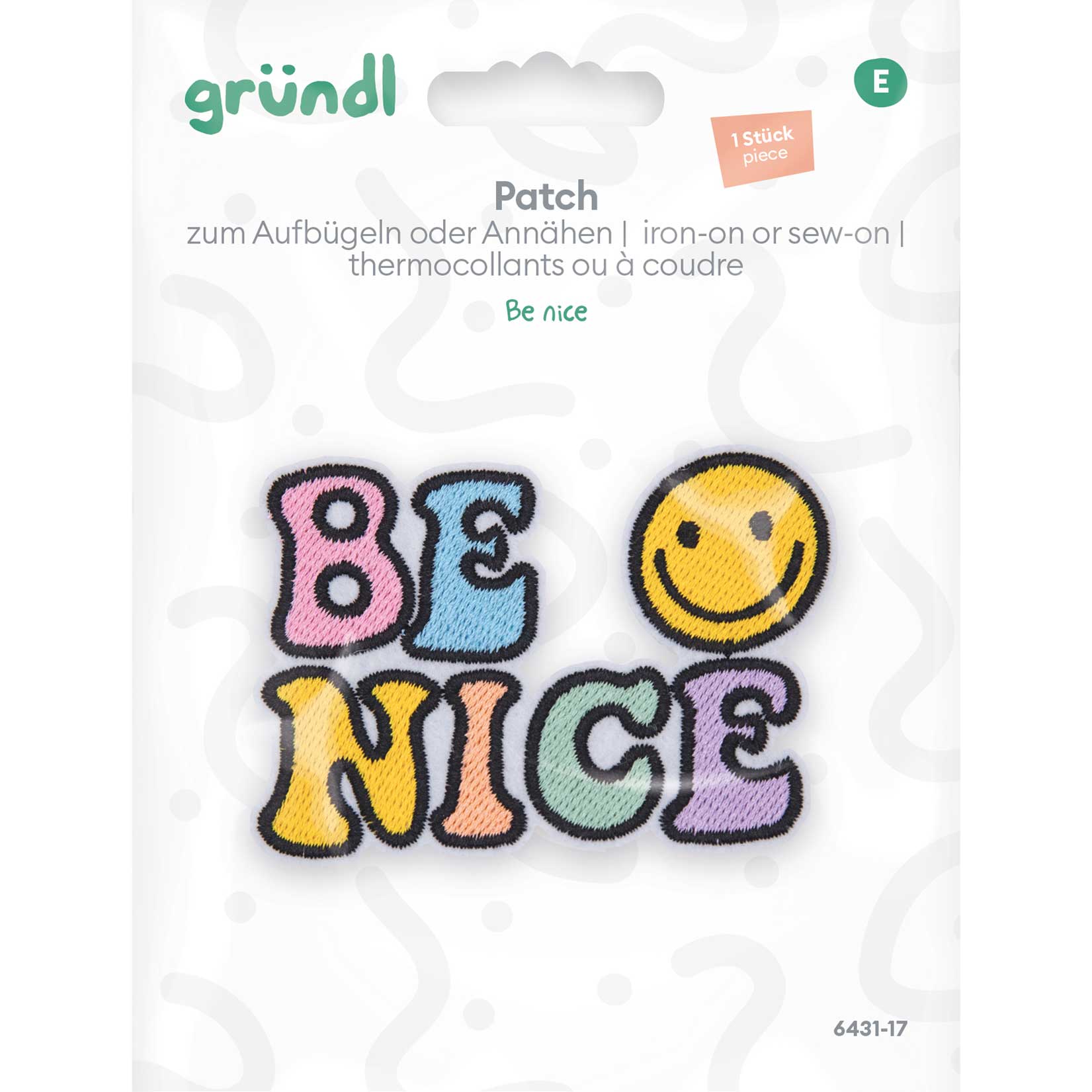 gr-ndl-patch-be-nice-5-x-7-5-cm-b-gelpatch-zum-aufn-hen image 2